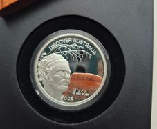 Australia 1 Dollar 2006 Discover Australia Ayers Rock / Uluru 1 Oz Silver