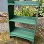 Vintage Green Wood Book Shelf Image 4