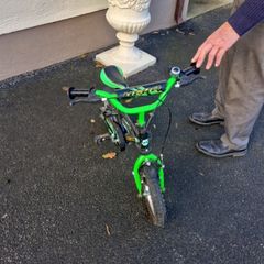 kids bike and helmet
