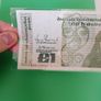 1989 Replacement One Pound Banknote Image 2