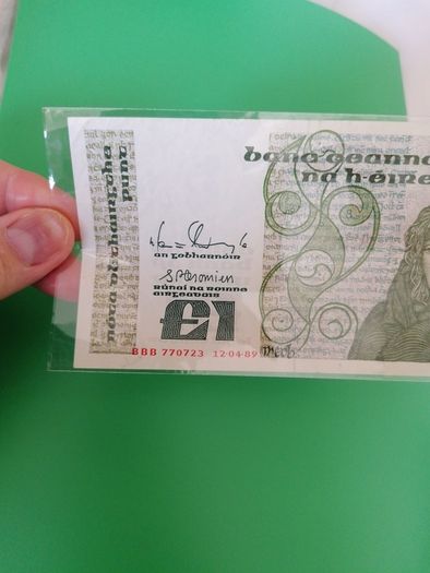 1989 Replacement One Pound Banknote