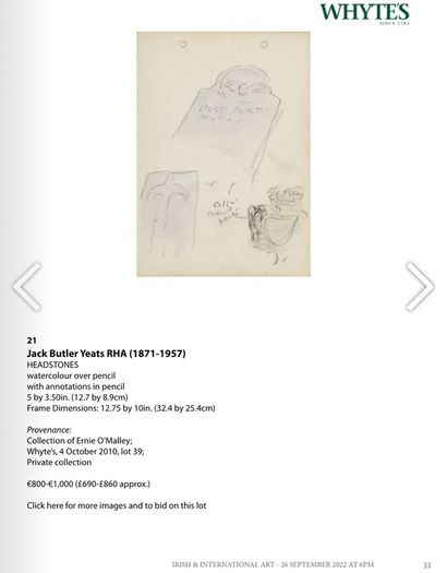 Whyte's Irish & International Art Catalogue - September 2022