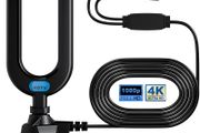 TV Aerial, Indoor TV Aerial for Smart TV with Signal Booster High Gain Freeview Outdoor TV Antenna for TV 4K 1080P HDTV &amp; VHF UHF DAB Radio with 27Ft Coax Cable