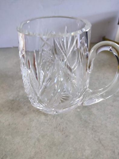 Vintage Waterford Cut Crystal Tankard Mug STAMPED.