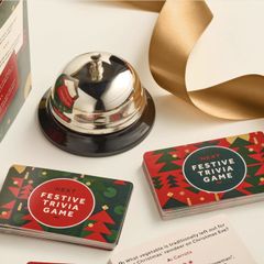 Trivia Game with metal bell