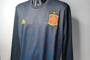 Spain Adidas Mens 2xl 2015 Long Sleeve Football Jersey - Rare Retro Soccer Shirt