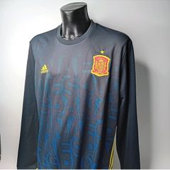 Spain Adidas Mens 2xl 2015 Long Sleeve Football Jersey - Rare Retro Soccer Shirt