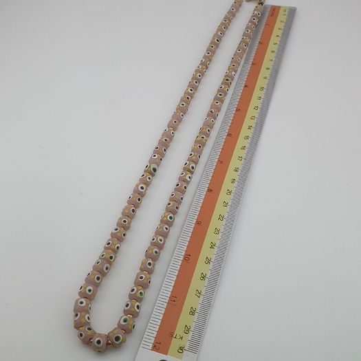 Vintage Venetian Style Tiny Eyes Glass Beads Necklace