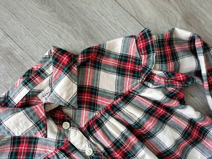 Gap tartan girls 3-4 top shirt new