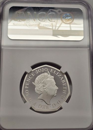 Royal Mint 2020 Silver Proof 50p Winnie the Pooh Colorised NGC PF69 UC