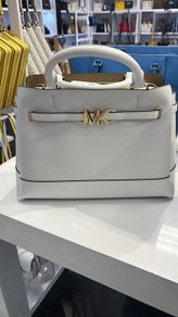 Unwanted gift original Michael Kors new Reed Large Leather Belted Satchel