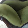 Antique Victorian mahogany chaise Image 5