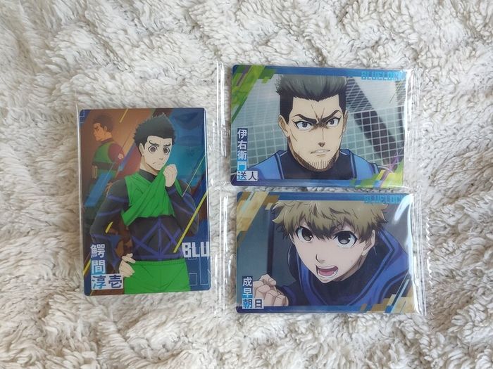Blue Lock anime cards manga bandai Isagi Yoichi Itoshi Bachira Rensuke
