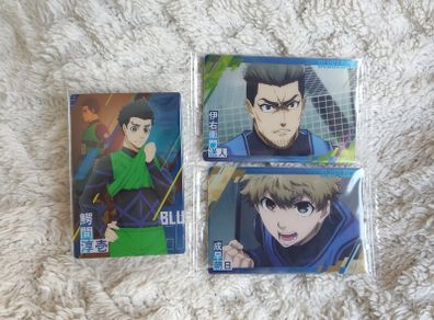 Blue Lock anime cards manga bandai Isagi Yoichi Itoshi Bachira Rensuke