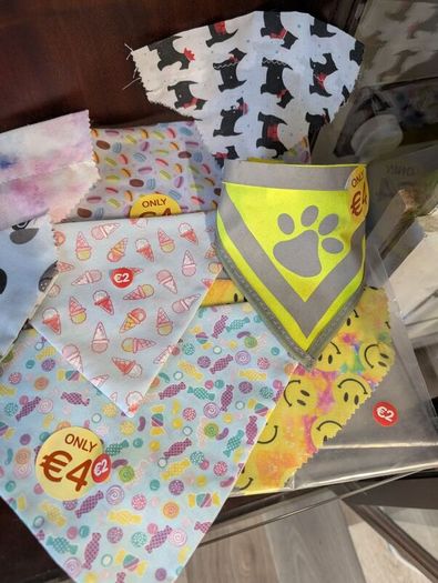 dog bandanas. New, all reduced to 2