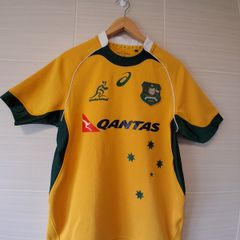 Australia Rugby Jersey. Official Asics Mens Home Rugby Union Jersey. Collect In Dublin Or Receive Via Post.