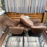 Swivel armchairs with foot rest Image 2