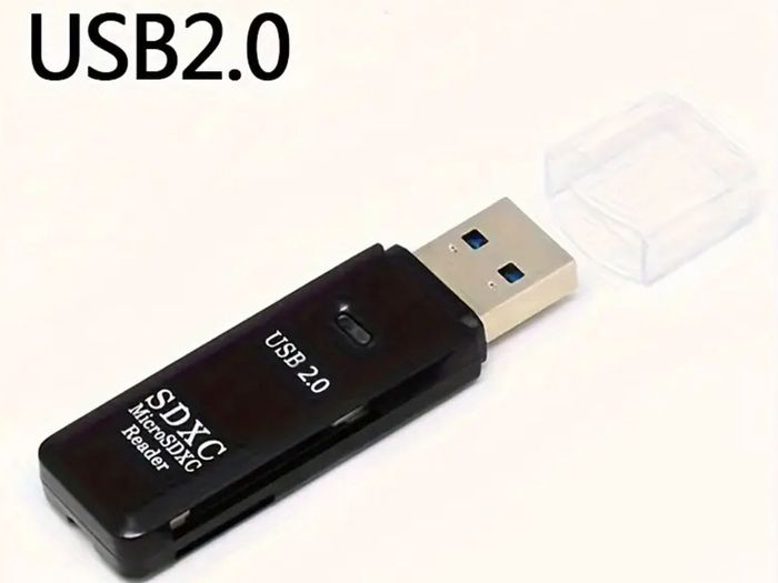 2-in-1 USB 3.0 & 2.0 Card Reader 5Gbps Free inspection