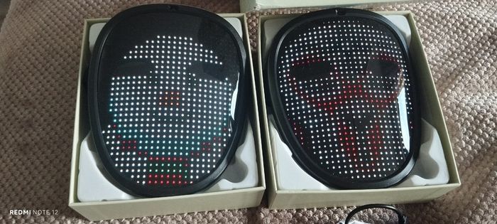 Two LED MiniMask face masks