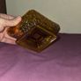Indiana Glass Amber Footed candy dish Image 7
