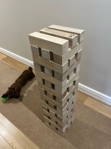 Giant Wooden Tumbling Tower Game With Box