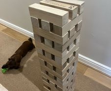 Giant Wooden Tumbling Tower Game With Box