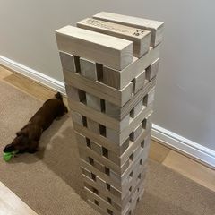 Giant Wooden Tumbling Tower Game With Box