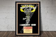 Motorhead Vintage Concert Poster + Ticket Heavy Metal Holocaust Portvale Football Stadium 1981 Reproduction Print