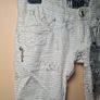 womens D&G Dolce and Gabanna millionaire trousers pants leggings Size small  W 29 L 32 gold print and embellishments Image 3