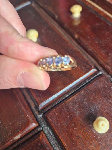 10ct Gold Iolite Eternity