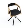 Vanguard Oak Swivel Dining Armchair  Modern Wood Meets Function Image 7