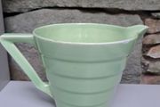1950s green ribbed jug
