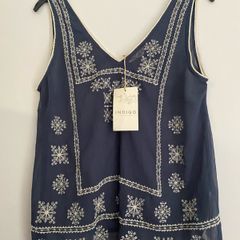 New M&S Indigo Collection Blue top UK 8