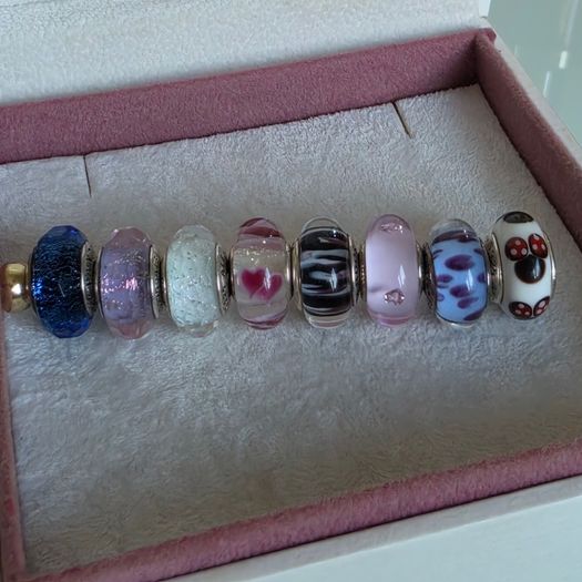 Pandora various charms murano glass/sterling silver very good condition 15e each charm