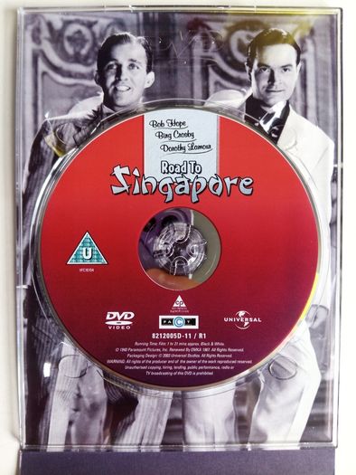 Road To (Singapore, Zanzibar, Morocco, Utopia) Bing Crosby, Dorothy Lamour & Bob Hope (4 Movie Boxset With Artcards) [4xDVD Movies]