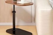 NEW Adjustable C Shaped Side End Coffee Table Sofa Bedside