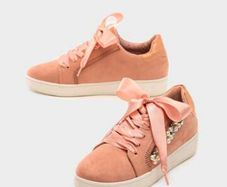 Fabulous Sneakers with Pearls & Gems size 6