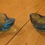 Villeroy & Boch blue glass tea light candle holders Image 2