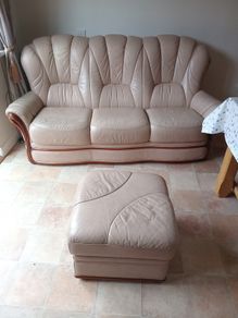 sofa and footstool
