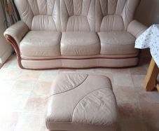 sofa and footstool