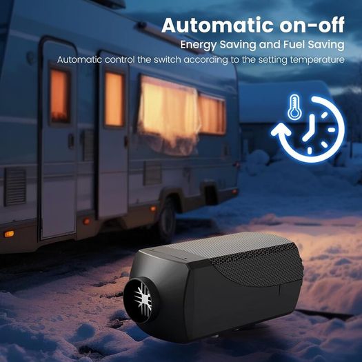 8kw 12v Diesel Heater, LCD, Remote.