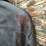 Men's Vintage Style Superdry leather jacket  Size L Image 10
