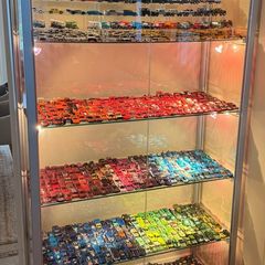 large glass cabinet