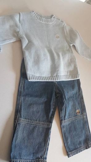 Timberland jumper and jeans set 2-3 years