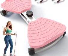 Ab Machine, Waist Twister Exercise Machine & Abdominal Twister Board  380LBS Capacity, 20dB Ultra-Quiet, Non-Slip Home Gym Equipment for Core & Stomach Workout