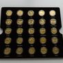 56 x USA State Quarters UNC 2 wood cases - Fifty + Six x 24 Carat Gold Plated Image 5