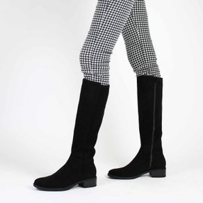 Unisa low heel knee height Spanish black suede leather boots RRP 165 euro new & in a presentable box UK size 8 EU 42C