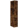 Narrow Bathroom Cupboard Smoked Oak Image 2