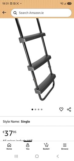 Trampoline ladder