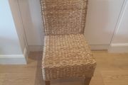 Woven dining chairs